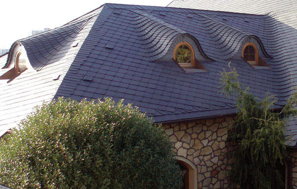 How To Identify Your Roof Slate - Spanish black  slate roof.
