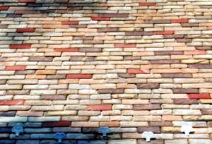 Slate Roof Central - Styles of Slate Roof Installations - mixed color slating style